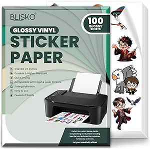 Glossy Vinyl Sticker Paper